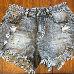 5/$25‼️Distressed Gray Denim Shorts